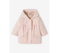 Parka 3 en 1 bébé avec veste matelassée amovible rose poudré 12M(74CM)