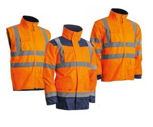 PARKA 4 EN 1 KANATA HIVI ORANGE FLUO/MARINE TXL 19232-OGF-XL