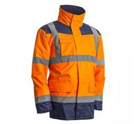 Parka 4 en 1 KANATA - parka + veste thermique - orange et bleu marine - S Coverguard