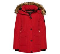 Parka à capuche avec fourrure synthétique femme Superdry Everest Rouge S