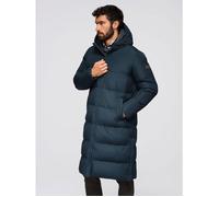 Parka à capuche d'hiver homme - Ombre Level Up - JALJ-0269 - à pressions - coupe regular - Bleu marine S