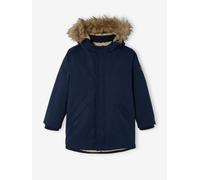 Parka à capuche doublée sherpa garçon navy 10A