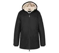 Parka À Capuche Doublée Sherpa Noir