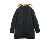 Superdry Fuji Mid Length Puffer Jacket Noir M Femme