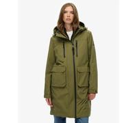 Superdry Parka Longline Shell – Longue à capuche Vert Taille S Femme