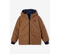 Parka à capuche réversible garçon bronze 5A