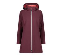 CMP - Parka femme avec capuche et zip, Bourgogne, XXXL