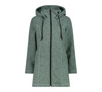 Parka avec capuche en fausse fourrure en maille polaire technique chinée femme CMP Vert D46