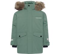 Didriksons - Kid's Bjärven Parka - Parka - 80 - dark moss