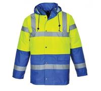Portwest Parka Bicolore Traffic, Couleur: Jaune/Royal, Taille: S, S466YRBS