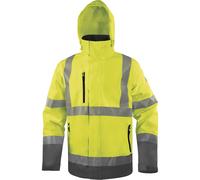 PARKA DE PLUIE HAUTE VISIBILITÉ POLYESTER RIPSTOP - IMPER-RESPIRANT DELTA PLUS - TRACKJA 54/56 (XL)