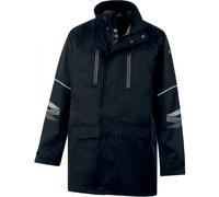 Parka de pluie imperméable GRAFIZ coupe-vent et respirante - noir - taille XL DELTA PLUS