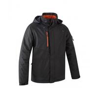 Parka de travail imperméable Ripstop noir et orange YUZU M Coverguard