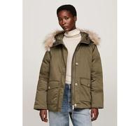 Parka Déperlante Rembourrée À Capuche Padded Parka With Fur/Platinum Olive - Xs