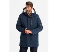 Parka d'hiver avec capuche - Ombre - Pour Homme - Bleu marine S