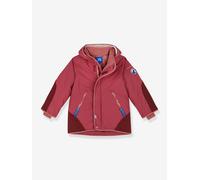 Parka d'hiver enfant TALVINEN HUSKY finkid, capuche amovible framboise 5/7A
