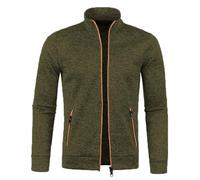 Parka d'hiver imperméable unie pour homme - Manches longues - Haut tendance - Manteau sweat-shirt - Vestes - Bleu - Homme, Vert armée., XXL
