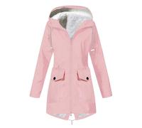 Parka d'hiver pour femme, chaude, longue, doublée, imperméable | Veste de transition zippée, manteau matelassé, coupe-vent, doudoune avec capuche, veste bouffante, veste d'extérieur