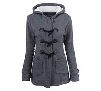 Parka d'hiver pour femme - Doublure chaude - Veste d'hiver pour femme - Grandes tailles - Veste de transition avec capuche - Veste polaire épaisse - Veste en peluche - Coupe-vent - Veste d'extérieur