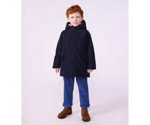 Parka enfant mi-longue unie Petit Bateau - bleu - Taille 5 ans 5A bleu marine