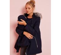Parka évolutive grossesse et post-grossesse bleu encre 34