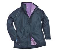 Parka femme 3-en-1 Portwest Elgin - Marine - Etanche et respirante - Doublure polaire - 5 poches XL