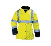 Parka femme AIRPORT LADY HIVIZ 3M Scotchlite jaune fluo/marine TM - COVERGUARD - 7AILYM