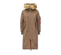 Parka femme Alpha Industries Long Fishtail Beige XS
