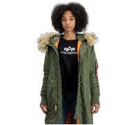 Parka femme Alpha Industries Long Fishtail - vert kaki - XS L