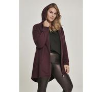 Urban Classics Sweat à capuche zippé long style parka pour femme redwine Taille 3XL
