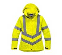 Parka femme haute visibilité respirante Portwest 300D Jaune M
