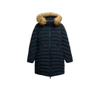 Veste à capuche Superdry Fuji Faux Fur bleu marine femme - M