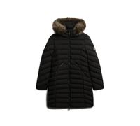 Superdry Veste à capuche Fuji – fausse fourrure Noir pur Femme S