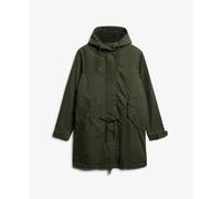 Superdry Parka Military Borg Fishtail Vert Taille M Femme