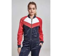 Urban Classics Veste légère pour femmes Ladies Short Raglan Track Jacket Navy/Fire Red/White XS