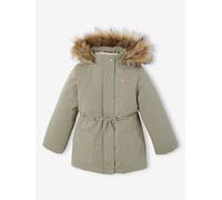 Parka fille 3 en 1 hiver à capuche sauge 7A