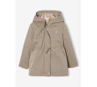 Parka fille 3 en 1 parka et coupe-vent imprimé fleurs kaki 3A