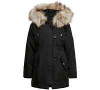 Parka fille Only kids koniris fur - black fur light grey - 7 ans 14 ans