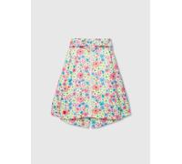 Parka fille tissu technique imprimé fleurs multicolore 4A