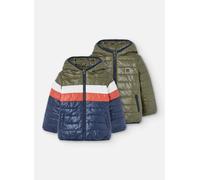 Parka Garçon Tissu Technique Réversible Vert Kaki 8A