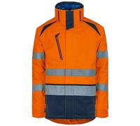 Parka haute visibilité imperméable et rétroréfléchissante LONG LIFE - orange 3XL T2S