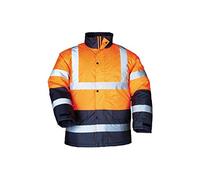 Parka haute visibilite orange road-way taille m