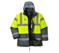 Portwest Parka Bicolore Traffic S466YGRS Jaune/Vert Taille S