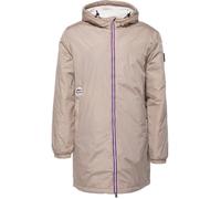 Parka Helvetica ELIOTT - Beige - Capuche en sherpa - Fermeture par zip - Poches zippées - Logo de la marque S