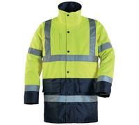 Parka HI-WAY haute visibilité jaune fluo/marine TL COVERGUARD 70451L