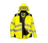 Parka Hiver Femme Jaune imperméable et matelassé - Portwest XXXL