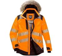 Parka hiver HV PW3 Orange et Noir - Portwest S