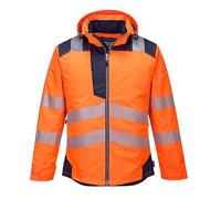 Portwest PW3 Hi Vis Winter Jacket (XXX-Large, Orange/Navy)
