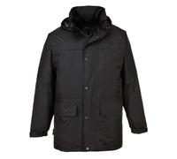Parka imperméable doublée polaire Portwest Oban Noir S