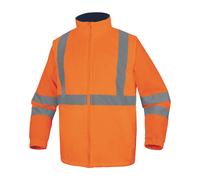 Parka imperméable haute visibilité Delta Plus 5 en 1 orange/bleu marine, taille M